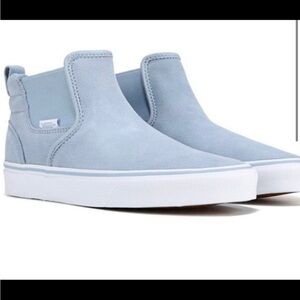 Vans Light Blue Slip-On Sneakers